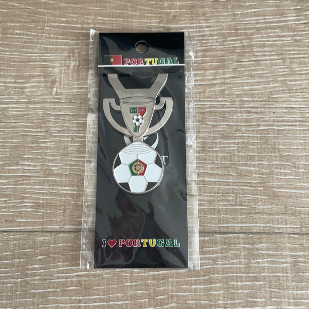 Brand new Portugal soccer ball bottle opener